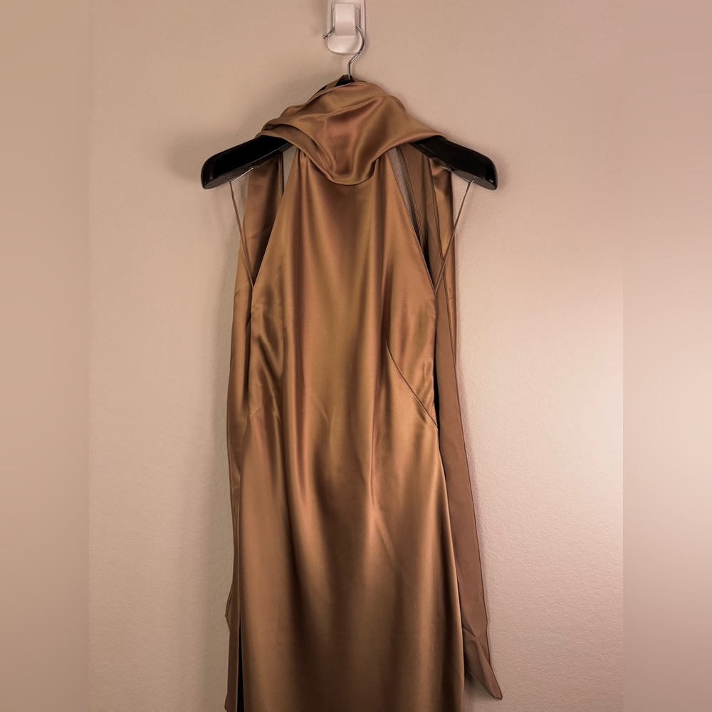 Ralph Lauren Purple Label Chilton Satin Evening Dress